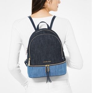 Rhea Signature Denim Backpack